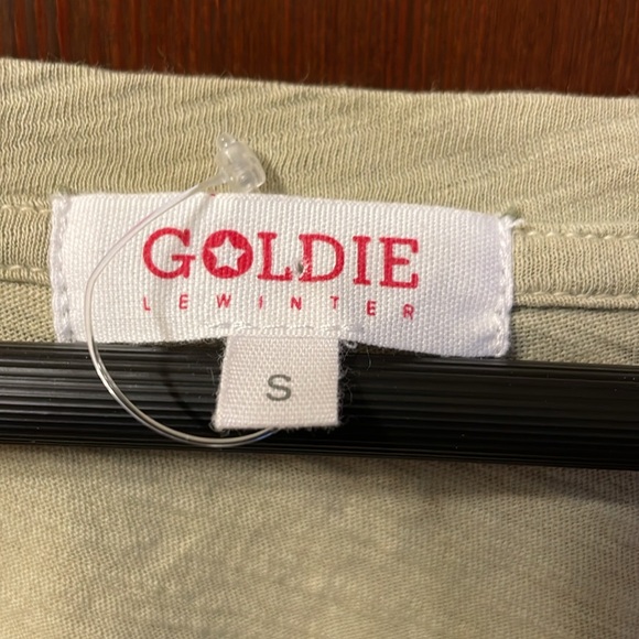 Goldie Lewinter green ombré v-neck t-shirt VGUC - Picture 2 of 6